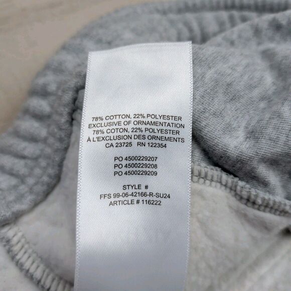 Aritzia Joggers Womens Medium Sweatfleece Cozy Fleece Mega Fit Gray Cargo - Picture 5 of 12